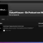 Zukunft bauen. Ein Podcast von Werner Sobek zum Thema regeneratives Bauen. Screenshot: Werner Sobek