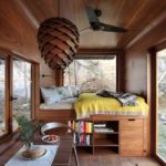 Tiny House aus Holz, Metall und Glas für vier Personen