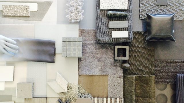 Sustainability, Materialcollage, Innenraumgestaltung