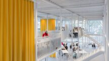 Deutsche Architektur Jahrbuch 2024, Der DAM Preis 2024 - die besten Bauten in Deutschland geht an Gustav Düsing & Max Hacke für das Studierendenhaus der TU Braunschweig.