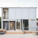Im Versuchsgebäude für nachhaltiges Bauen des Teams MIMO der Hochschule Düsseldorf kamen akustisch wirksame Textilien zum Einsatz.