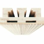 Das Brettsperrholz-Rippenelement von Lignotrend besteht aus einer Gurtplatte mit rückseitig angeordneten Stegen. Zwei Querlagen erzeugen Formstabilität