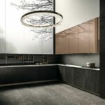 Offene Design-Küche mit Eichenholzfronten von Aran Cucine