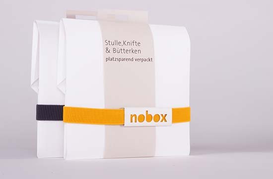 Nobox. ökologische Butterbrot-Verpackung